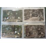 Collection of nearly sixty topographical postcards depicting views in Burnham on Sea and Weston