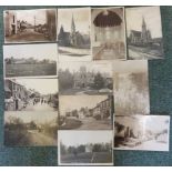 Twelve black and white postcards depicting the village of Combwich in the County of Somerset