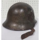 An unindentifiable German Parade Helmet, weighing 2kgs approximately without rolled edges, the liner