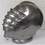 16th century Maximillian Armet, with leather lining and moveable visor Part of a collection of