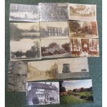 Collection of black and white postcards relating to Bridgwater