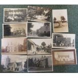Collection of ten black and white postcards of Stogursey, Stawell, Stockland in the county of