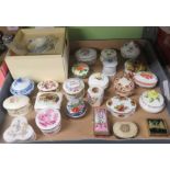 Quantity of trinket boxes, various makes and styles