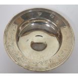 Shallow Silver Bowl, and bearing the inscription to the rim. T. L. Filmer Honorary Treasurer M.G.