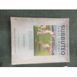 Subbuteo table top rugby, boxed