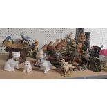 Quantity of Border Fine Arts figurines, together with others similar and animal figurines