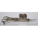 Pair of silver plated candle snuffers
