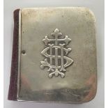 Miniature Book of Common Prayer, with a silver front, hallmarked for London, 1924