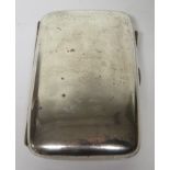 Silver cigarette case, hallmarked for Birmingham, 1905, weight 5.1ozt