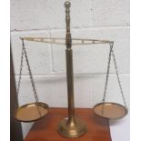 Brass set of weighing scales