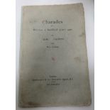 AUSTEN, Jane and her family - Charades, written a hundred years ago - 1895