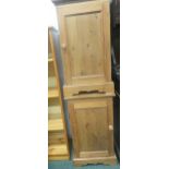 Pair of pine bedside cabinets