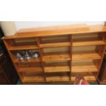 Pine open bookcase, 120cm x 171cm x 32cm