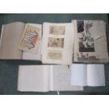 Four 19th century and later scrap albums