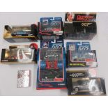 Collection of Corgi James Bond boxed vehicles from various films to include, You Only Live Twice;