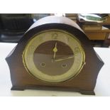 Oak cased mantel clock