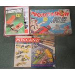 Meccano Military Vehicles Set, together with a boxed Construction Set and a boxed Project-a-Show