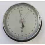 A German U Boat barometer marked with makers logo and eagle above M No12522 N attached to a word