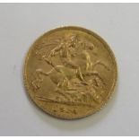 George V half Sovereign, dated 1914