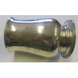 George III silver double scrolled handled tankard, hallmarked for London, 1780, makers C.W, weight
