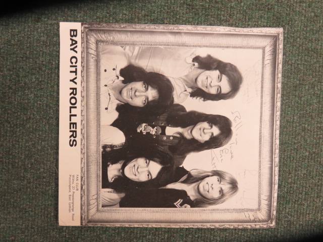 Signed photograph by members of the Bay City Rollers