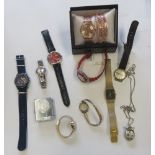 A boxed Inspiration wristwatch, with six bangles, together with ten assorted watches