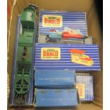 Collection of Hornby items, the majority boxed, to include a D1 Signal Cabin, a Meat Van, a Coal