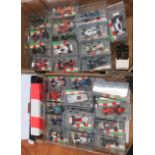 Large quantity of Formula I 1:35 cars, all in perspex boxes