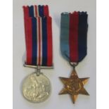 WWII star and medal to Petty Officer guns Frederick Barrett B.E.M (son in law of E H Giles) D J X