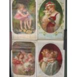 Collection of four rolled Mazawattee Tea Advertising Calenders dated for 1913, 1914, 1915 and