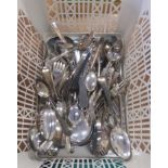 Quantity of silver plated flatware