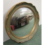 Round mirror together with 2 etchings of Cambridge and 2 other pictures