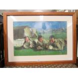 Acrylic of three Inuit children