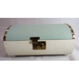 A vintage original package Tallent jewellery box with key and some vintage costume jewellery