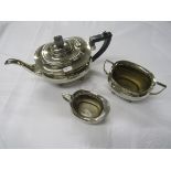 A good quality hand soldered silver plated Tea Set, comprising of a tea pot, sugar bowl and milk