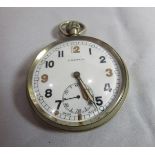 A military frenca metal open faced pocket watch GSTP Q11042