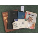 4 All World stamp albums plus envelopes of loose stamps includes a Stanley Gibbons International
