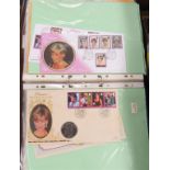 Diana 1997 collection including silver, bronze proof in first-day covers, together with three