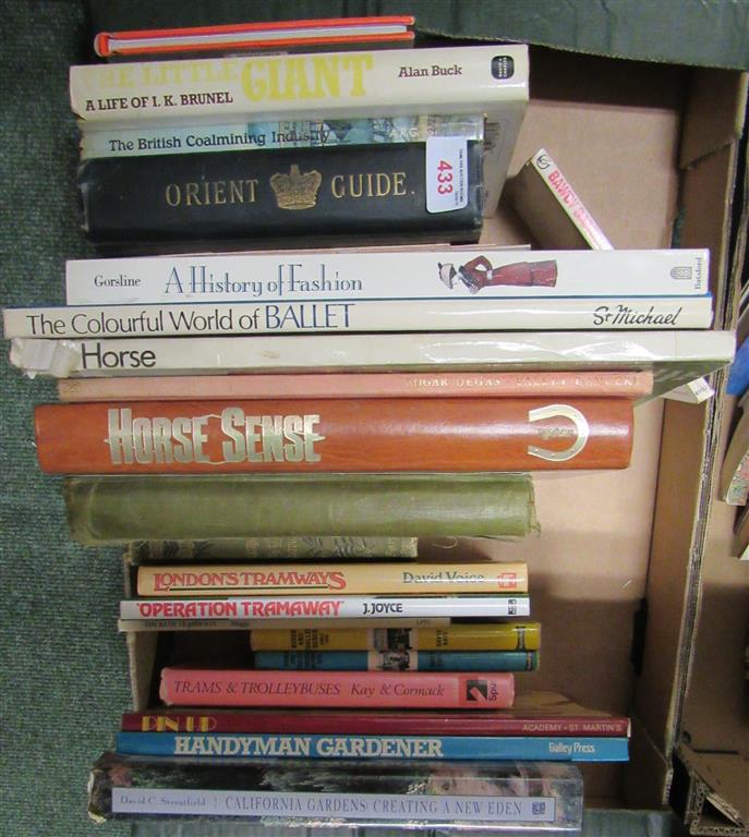 2 boxes of assorted interest books, one box mainly art focused