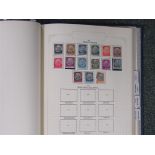 Stamp album of German interest containing stamps from 1872 to 1956, divided into date order, to