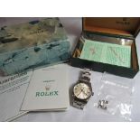 Rolex Oyster Perpetual Air-King Date Precision gentleman's stainless steel wrist watch Model 5700