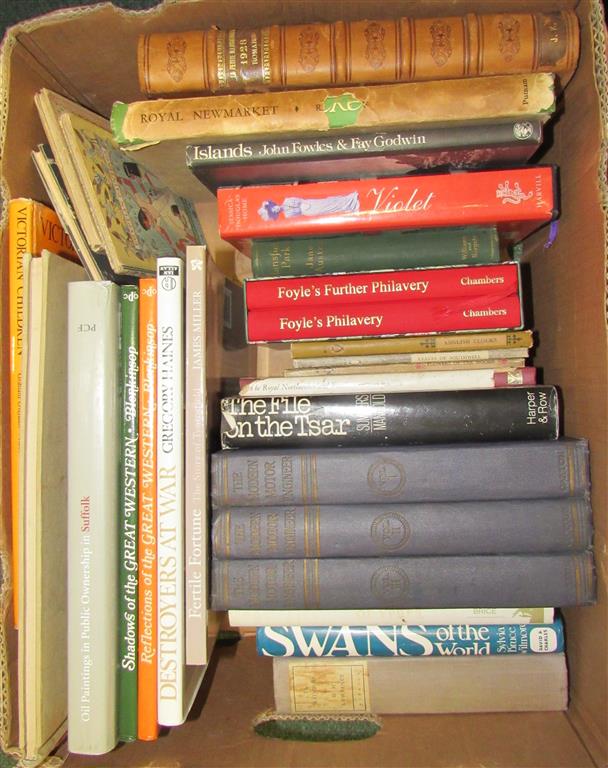 A collection of books to include Shadows of the Great Western (Blenkinsop), Swans of the World and