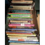 2 boxes of railway related books in excess of 40