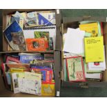 3 boxes of various books, comics, old vic programmes, maps etc.