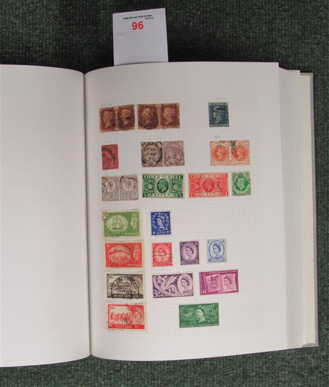 All world stamp collection in black album.