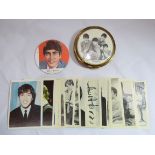 A 1962 Beatles mirror compact (no puff or powder) measuring approx 7cm in diameter together with a