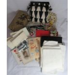 A miscellaneous collection of items to include a small amount of costume jewellery, loose beads, two