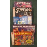 Five vintage games including Ghost Train and Scream Inn (not checked for completeness)