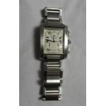 Cartier - A gentlemans stainless steel Cartier Francaise Tank Chronograph wristwatch 2303 with