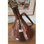 A conical Bloods patent whistling copper kettle